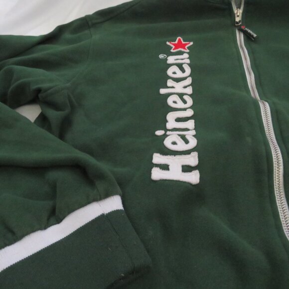 Heinekem Green Sweatshirt  Size Large  USED - Picture 2 of 5